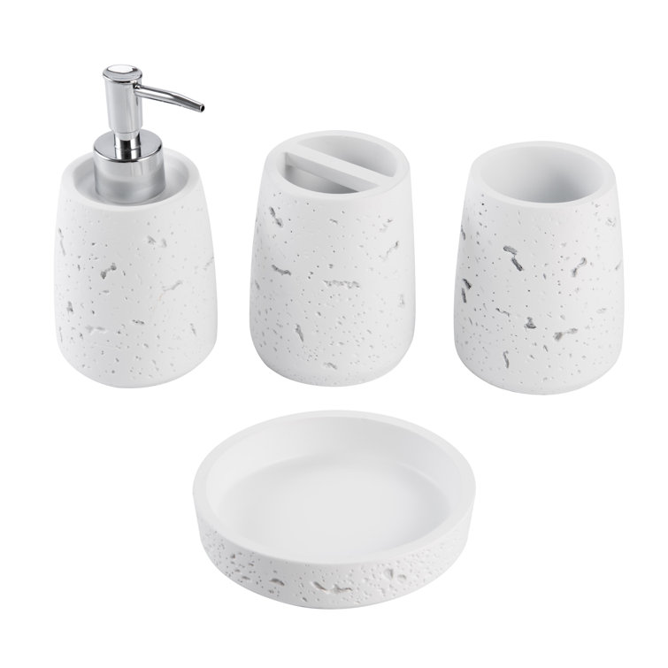 Dovecove 4 Piece Bathroom Accessory Set Wayfair
